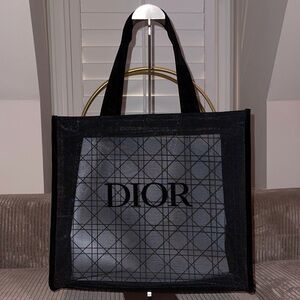 NEW FINAL PRICE Dior Black Mesh Tote GWP